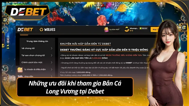 Tham gia quay số trúng thưởng khi chơi bắn cá long vương debet