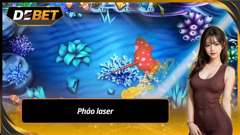 Pháp laser được tận dụng khi boss xuất hiện trong bắn cá paradise