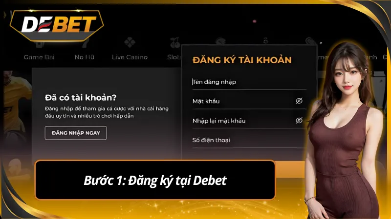 Hướng dẫn đăng ký debet để tham gia bắn cá xèng miễn phí