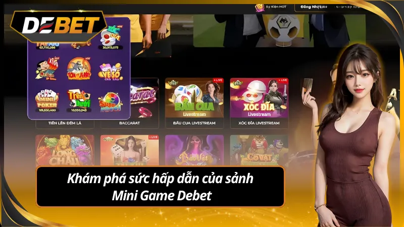 Khám phá sảnh chơi hấp dẫn Mini game Debet